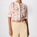 Roze overhemd met textuur