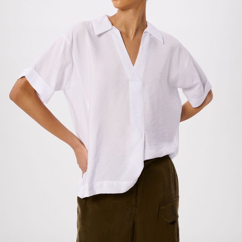 Wit comfortabel overhemd